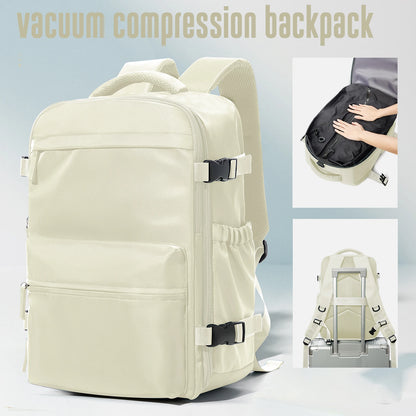 Expandable Large Capacity Vacuum Backpack for Business and Travel - Ideal for Men and Women, Perfect for School and Laptop Use