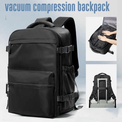 Expandable Large Capacity Vacuum Backpack for Business and Travel - Ideal for Men and Women, Perfect for School and Laptop Use
