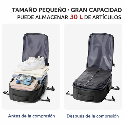 Mochila de Viaje Expandible con Sistema de Vacío